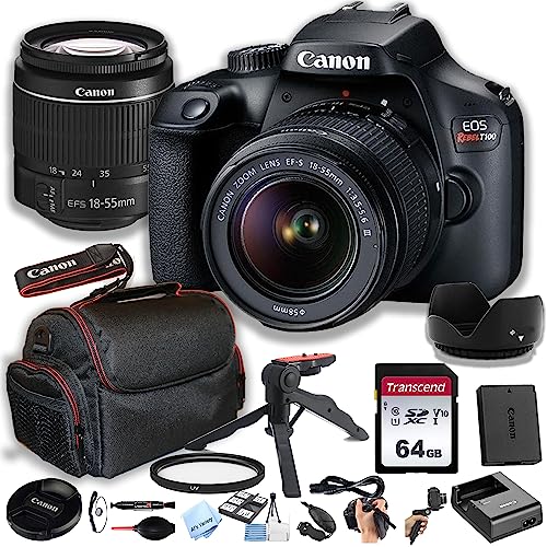 Canon EOS Rebel T100 DSLR Camera Bundle 64GB