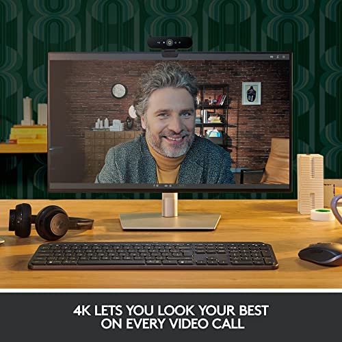Logitech Brio 4K Webcam, Ultra HD Video Calling