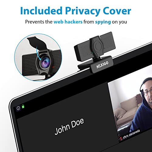 NexiGo N60 1080P Webcam with Microphone & Zoom