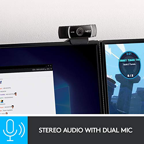 Logitech C922x Pro Stream Webcam - Full HD Camera