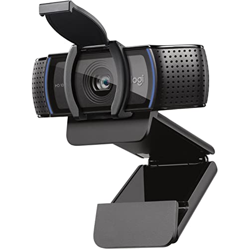 Logitech C920e HD Webcam + Litra Glow LED Light