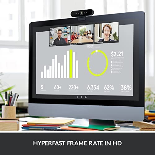Logitech Brio 4K Webcam, Ultra HD Video Calling