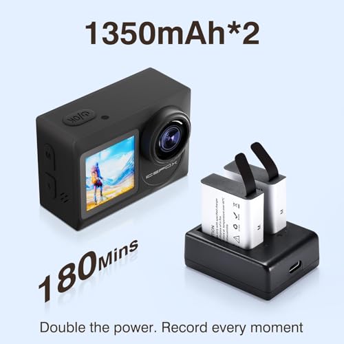 Icefox 4K Action Camera with Underwater 130FT Depth