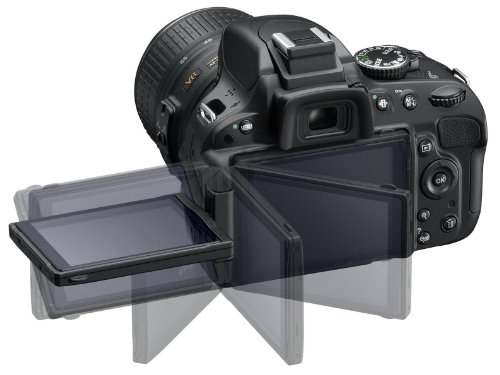 Nikon D5100 Digital SLR Camera & Lens Black