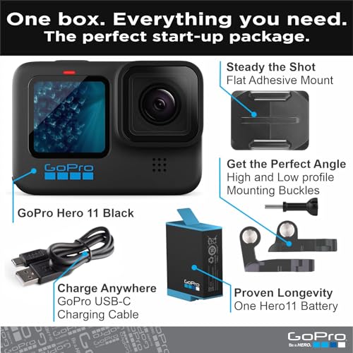 GoPro HERO11 Black - Waterproof Action Camera - 5.3K60 Ultra HD Video