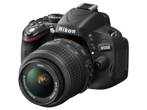 Nikon D5100 Digital SLR Camera & Lens Black