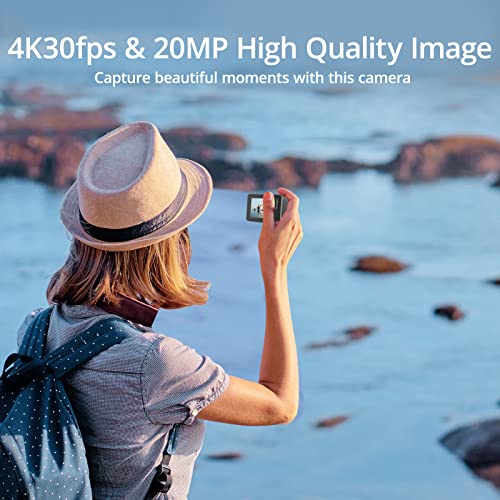 AKASO Brave 7 Action Camera 4K30, 20MP Bundle