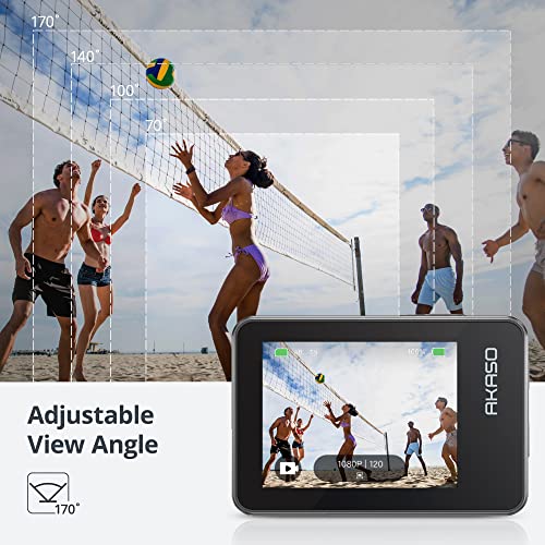 AKASO Brave 7 Action Camera 4K30, 20MP Bundle