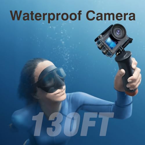 Icefox 4K Action Camera with Underwater 130FT Depth