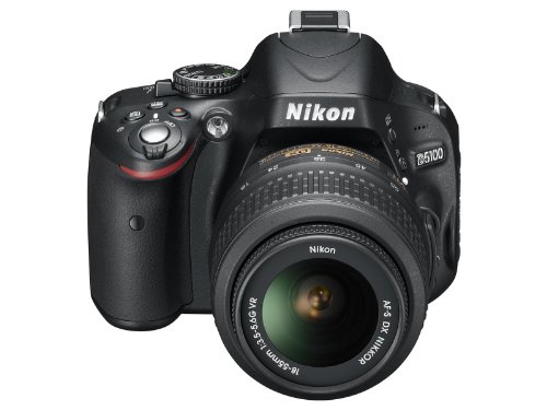 Nikon D5100 Digital SLR Camera & Lens Black