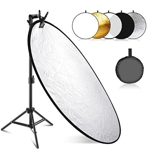 Neewer 32" 5-in-1 Light Reflector Kit with Stand