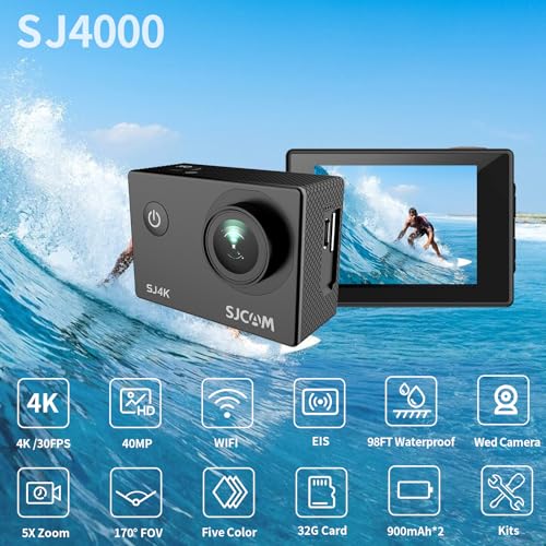 SJCAM SJ4000 4K Action Camera with WiFi & Accessories