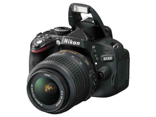 Nikon D5100 Digital SLR Camera & Lens Black