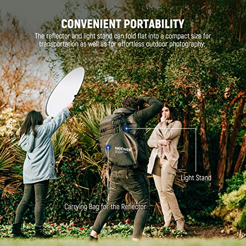 Neewer 32" 5-in-1 Light Reflector Kit with Stand