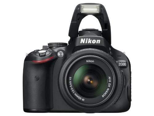 Nikon D5100 Digital SLR Camera & Lens Black