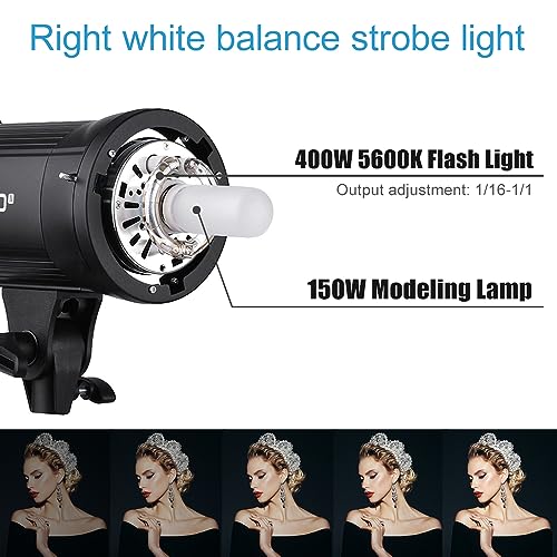 Godox 800W Studio Strobe Lighting Kit for Photography