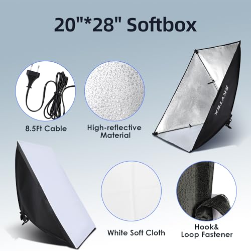 Photography Lighting Kit with Softbox for Camera Shooting