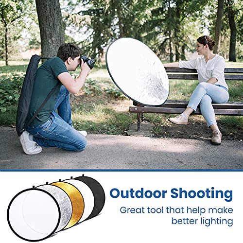 43" Etekcity 5-in-1 Photography Reflector Set with Bag