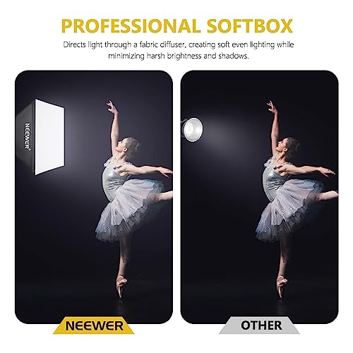 Neewer Softbox Lighting Kit with UL Certified Bulbs