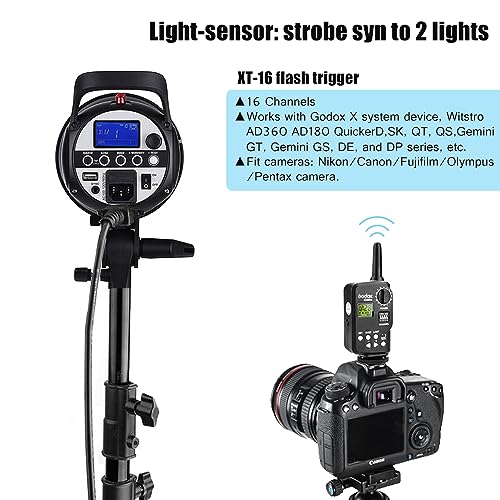 Godox 800W Studio Strobe Lighting Kit for Photography