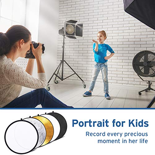 43" Etekcity 5-in-1 Photography Reflector Set with Bag