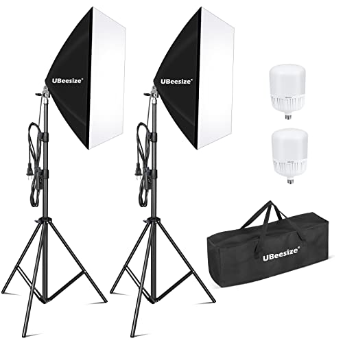 Professional Softbox Lighting Kit for Video Recording & Portraits