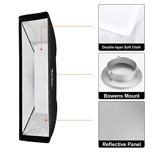 Godox 35 x 160 cm Strip Softbox Kit