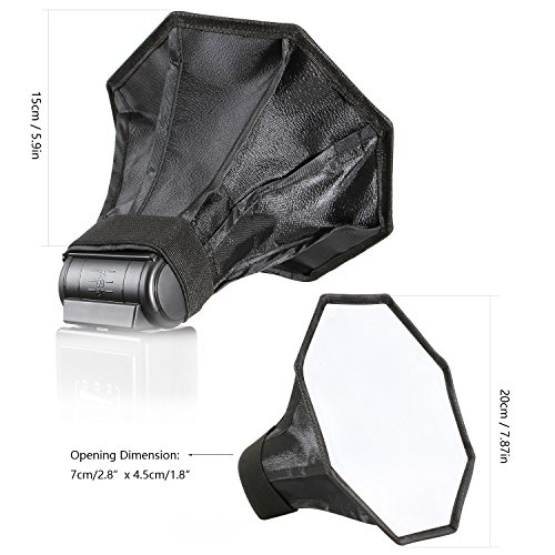 Flash Diffuser Light Softbox - [2 Pack] Octagon & Rectangle Softbox