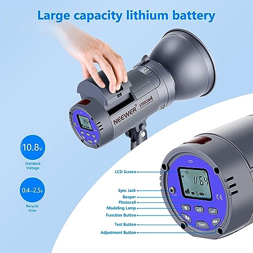 Neewer Vision 4 300W Outdoor Studio Flash Monolight