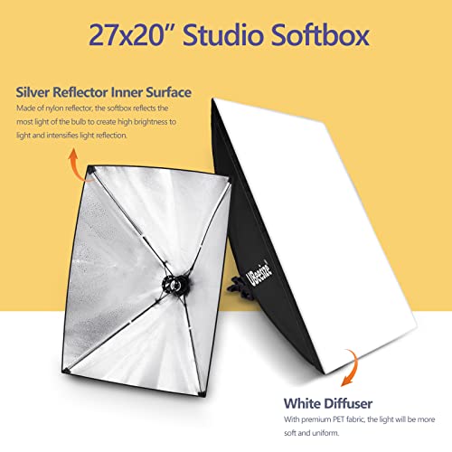Professional Softbox Lighting Kit for Video Recording & Portraits