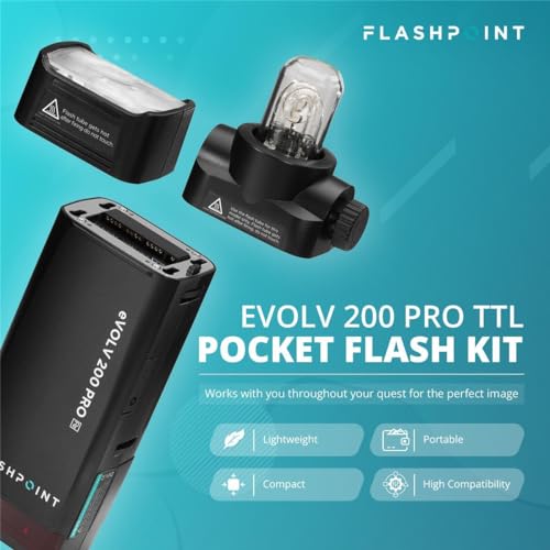 Flashpoint eVOLV 200 Pro TTL Pocket Flash Kit