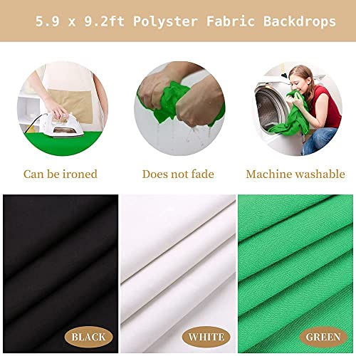 ShowMaven Softbox Lighting Kit with Photo Backdrop