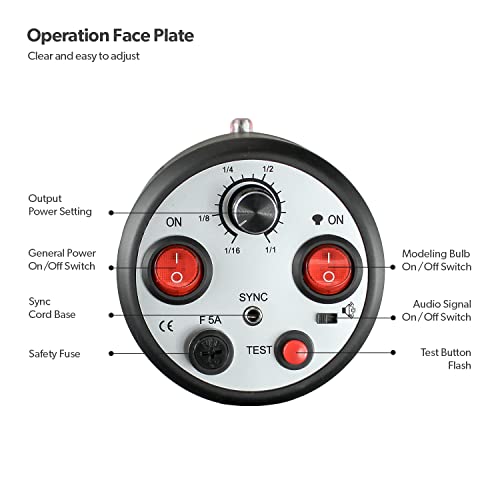 LimoStudio 160W Photo Monolight Flash for Studio Photography