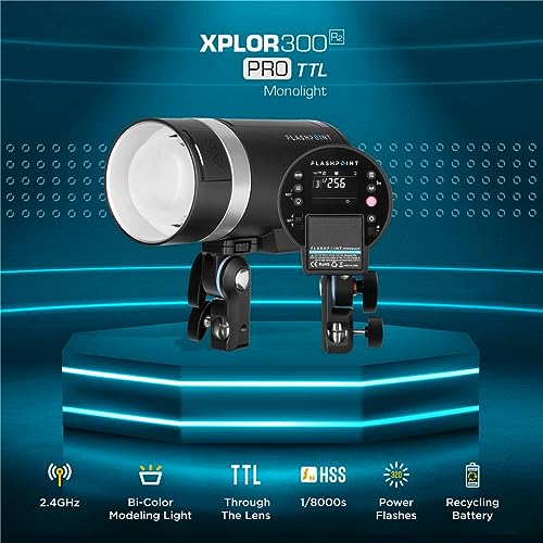Flashpoint XPLOR 300 Pro TTL Monolight for Strobe Photography