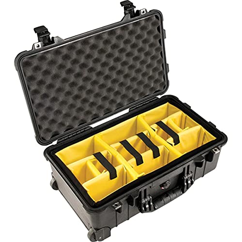 Pelican 1510 Hard Case with Padded Dividers & Wheels