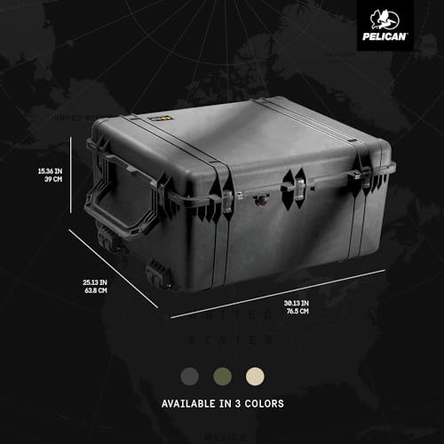 Pelican 1690 Case with Foam - Black Color