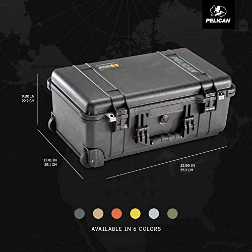 Pelican 1510 Case with Padded Dividers - Black