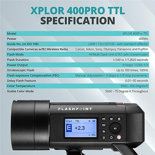 XPLOR 400PRO TTL Monolight Kit with Beauty Dish