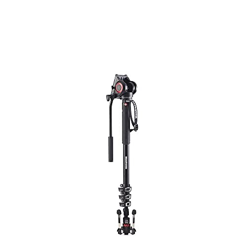 Manfrotto XPRO Aluminum Monopod with Fluid Video Head