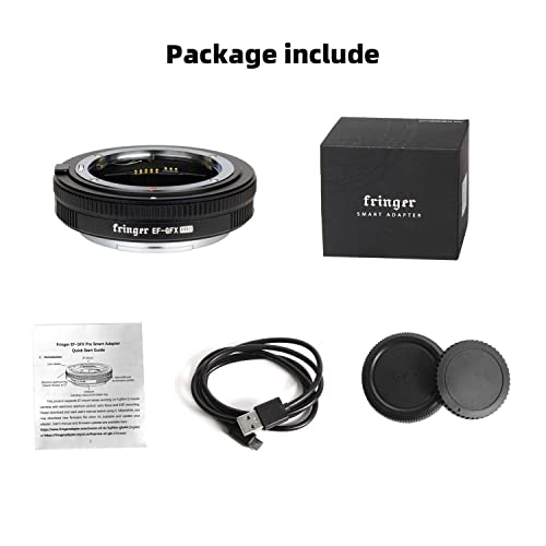 Fringer EF-GFX Pro Auto Focus Lens Adapter, Canon EF to Fuji GFX100/ GFX100S