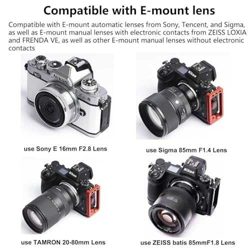 AutoFocus Lens Adapter for Nikon Z Camera Sony FE