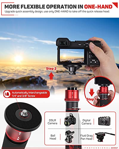 IFOOTAGE Cobra 3 Carbon Fiber Monopod with Feet