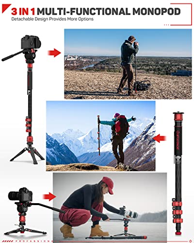 IFOOTAGE Cobra 3 Carbon Fiber Monopod with Feet
