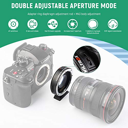 Viltrox EF-M2 II Lens Adapter for Canon EF to M4/3 Camera