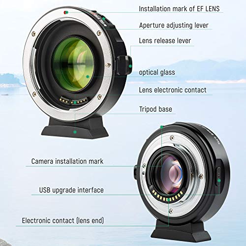 Viltrox EF-M2 II Lens Adapter for Canon EF to M4/3 Camera