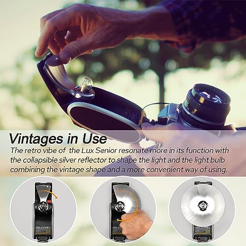 Godox Lux Senior Retro Camera Flash with Rechargeable Battery