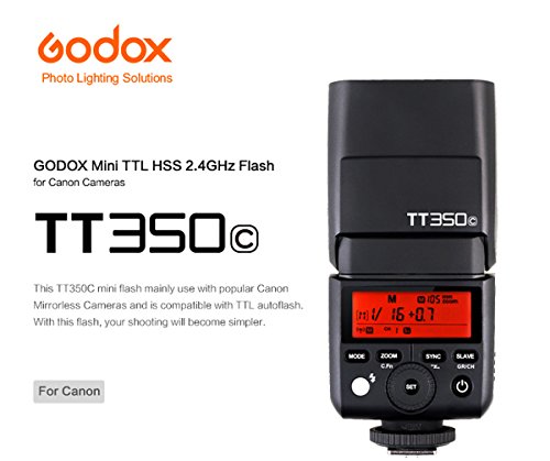 Godox TT350C TTL Flash for Canon Cameras