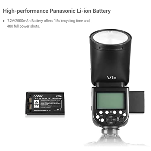 Godox V1-F Round Head Flash for Fuji Cameras