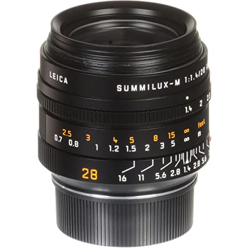 Leica 28mm Summilux-M Aspherical Lens in Black