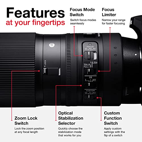 Sigma 150-600mm Nikon Telephoto Lens Bundle with Accessories